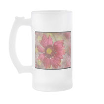 Red Gaillardia Frosted Mug