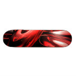 Red Gamma Radiation Abstract Skateboard V2