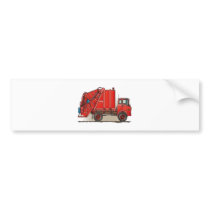 Red Garbage Truck