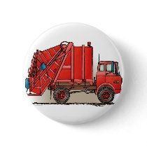 Red Garbage Truck