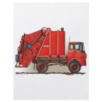 Red Garbage Truck