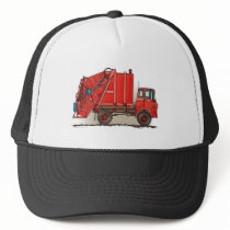 Red Garbage Truck