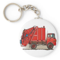 Red Garbage Truck