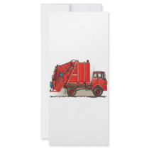 Red Garbage Truck
