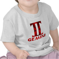 Red Gemini Horoscope Symbol Tees
