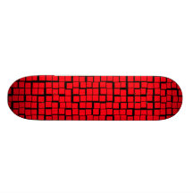 Red Geometric Pattern Skateboards