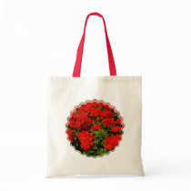 Red Geraniums Budget Tote Bag