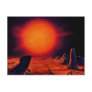 Red giant Sun Post Card