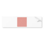 Red Gingham bumper stickers