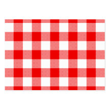 Red Gingham Business Card