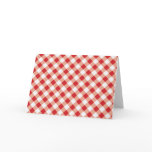 Red Gingham Greeting Card