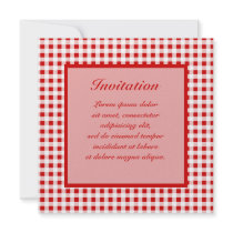 Red Gingham + Custom Colour