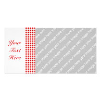 Red Gingham + Custom Colour