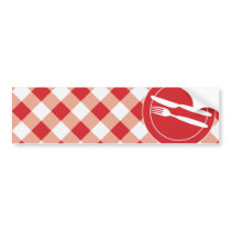 Red Gingham & Cutlery