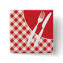 Red Gingham & Cutlery