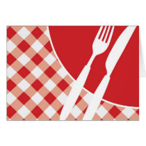 Red Gingham & Cutlery