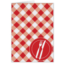 Red Gingham & Cutlery
