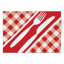 Red Gingham & Cutlery