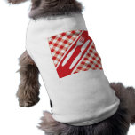 Red Gingham & Cutlery pet clothing