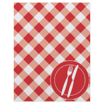 Red Gingham & Cutlery