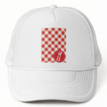 Red Gingham & Cutlery hats