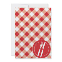 Red Gingham & Cutlery