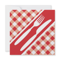 Red Gingham  & Cutlery