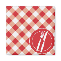 Red Gingham & Cutlery