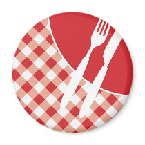 Red Gingham & Cutlery