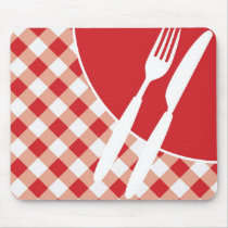 Red Gingham & Cutlery