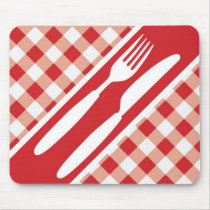 Red Gingham & Cutlery