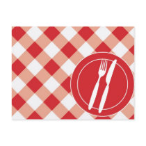 Red Gingham & Cutlery