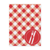 Red Gingham & Cutlery