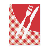 Red Gingham & Cutlery