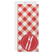Red Gingham & Cutlery