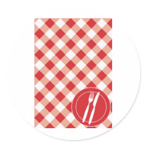 Red Gingham & Cutlery