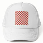 Red Gingham Mesh Hats