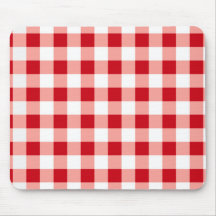 Red Gingham Mousepads