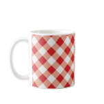 Red Gingham Mugs