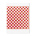 Red Gingham postcards