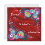 Red glamour Party Invitation Celebration