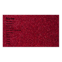 Red Glitter Business Card Templates