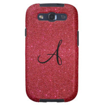 Red glitter galaxy s3 cases