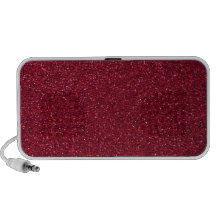 Red Glitter Portable Speakers
