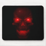 Red Glowing Skull mousepads