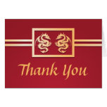 Red & Gold Dragon Thank You Cards