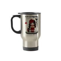 Red Gothic Girl Junket Jug Mug
