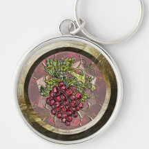 Red Grapes Keychain