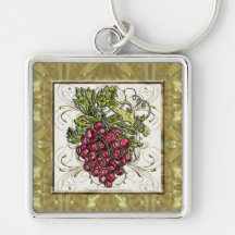 Red Grapes Keychains
