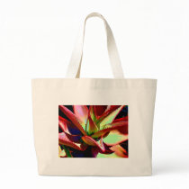 Red & Green Agave Tote Bags